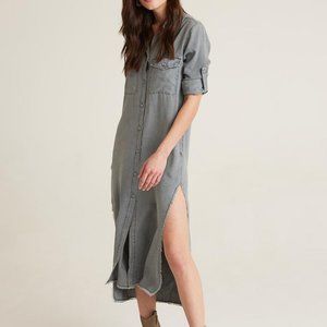 #36❤️ BELLA DAHL SHIRT DRESS IN GUNMETAL